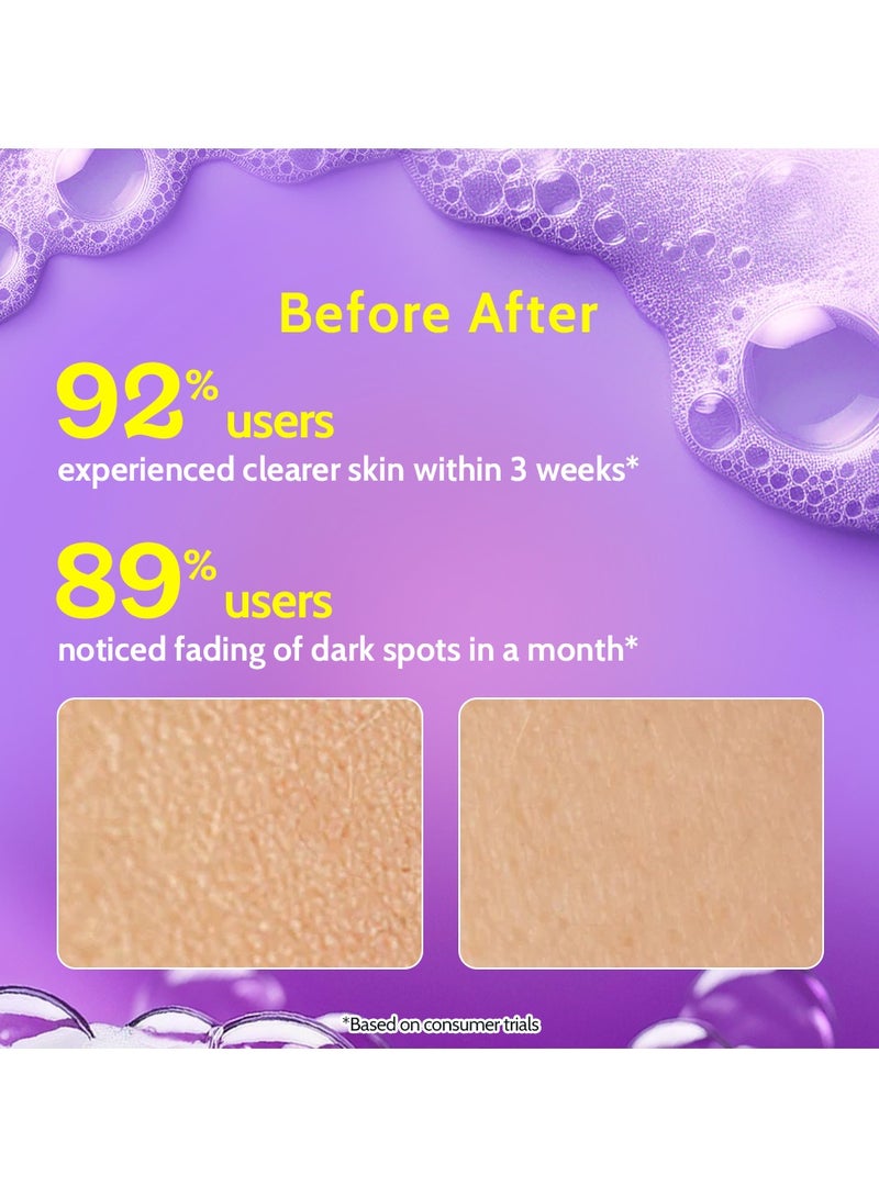Chemist at Play غسول وجه مضيء مع 30X فيتامين C | ينظف الزيت والأوساخ | يخفف البقع الداكنة | يعزز الإشراق | لجميع أنواع البشرة | للرجال والنساء | نباتي | خالي من SLS والبارابين | 100 مل - Image 5